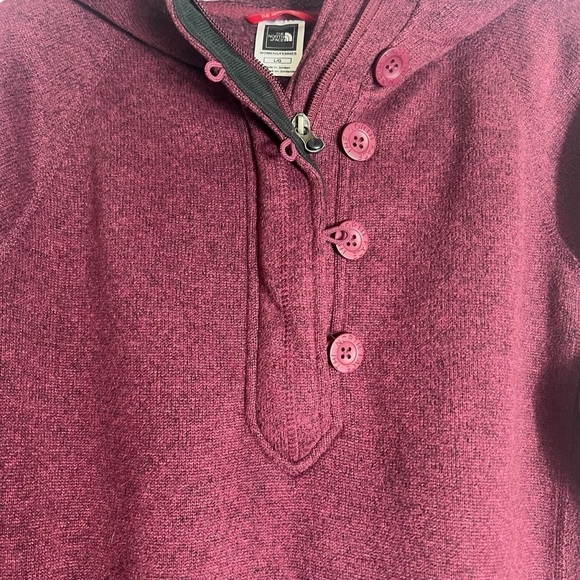THE NORTH FACE Pullover Fitted Hoodie in Merlot Size Large - Picture 3 of 6